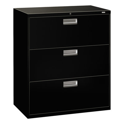 HON Brigade 600 Series 3-Drawer Vertical Filing Cabinet