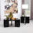 Harrison Black Round Solid Wood Coffee Table