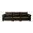 Black Genuine Leather Modular Sofa cushion couch