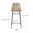 Deach Counter Stool with Metal Frame-599112239