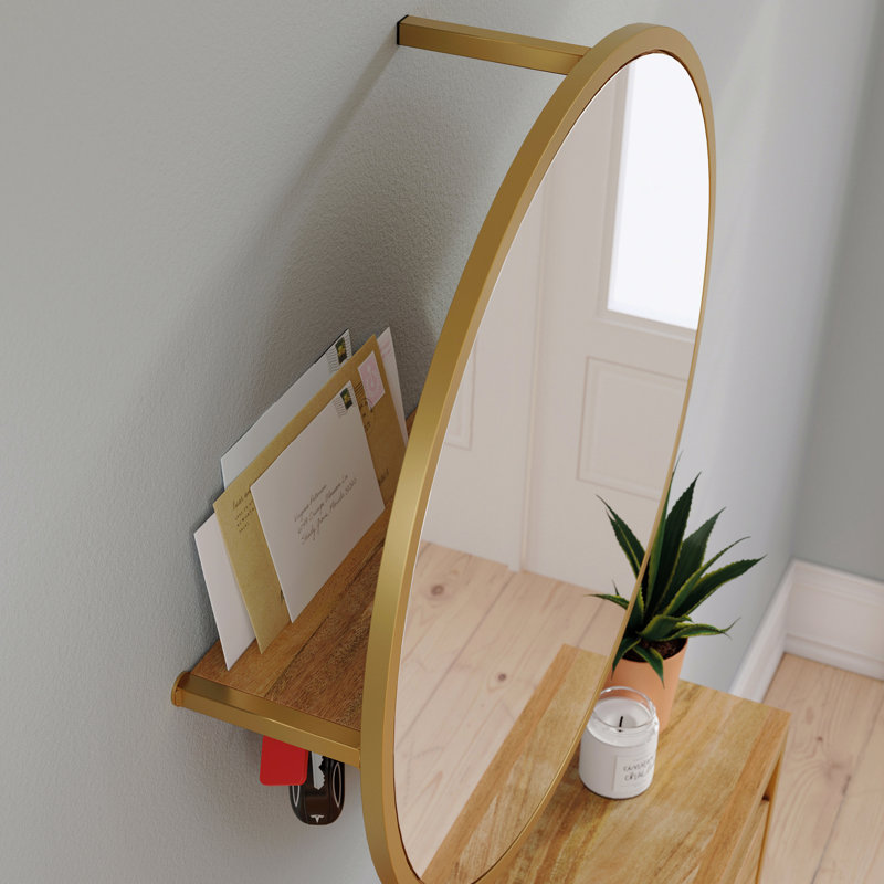 Armoire à chaussures murale avec miroir