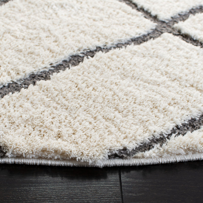 Sparta Shag Performance Geometric Rug, Square 6'7"
