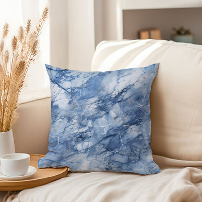 Abstract Blue Marble Geode I Modern