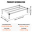 Support de rangement en aluminium, 36 x 20 8, 1000 lb robuste, adapté pour le coffre extensible dans les véhicules et les cuisines, facile à nettoyer Dunnage