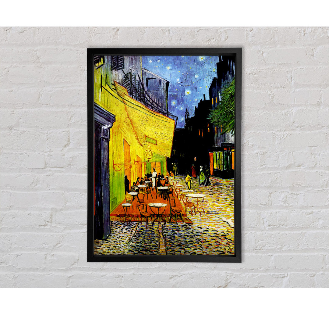 Cafe Terrace 2 von Vincent Van Gogh - Einzelbildrahmen Kunstdrucke auf Leinwand