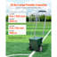 Dry Line Marker, 2-Wheel, 2 or 4 in Lines, Field Dry Line Chalker, Adjustable Line Marker, with Rubber Adjustment Handle, 25 lbs Large Powder Capacity, for Baseball and Softball Infield, Green