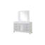 Ensemble de chambre à coucher moderne Abigale 5 pièces pour lit queen avec table de chevet à miroir, éclairage DEL et pied de lit avec rangement, blanc-1871977994-1871977993