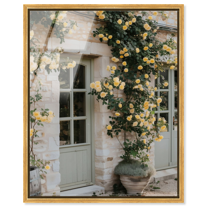 Honeyed Briar Wall Print, 46"H x 37"W, Gold Floater Frame