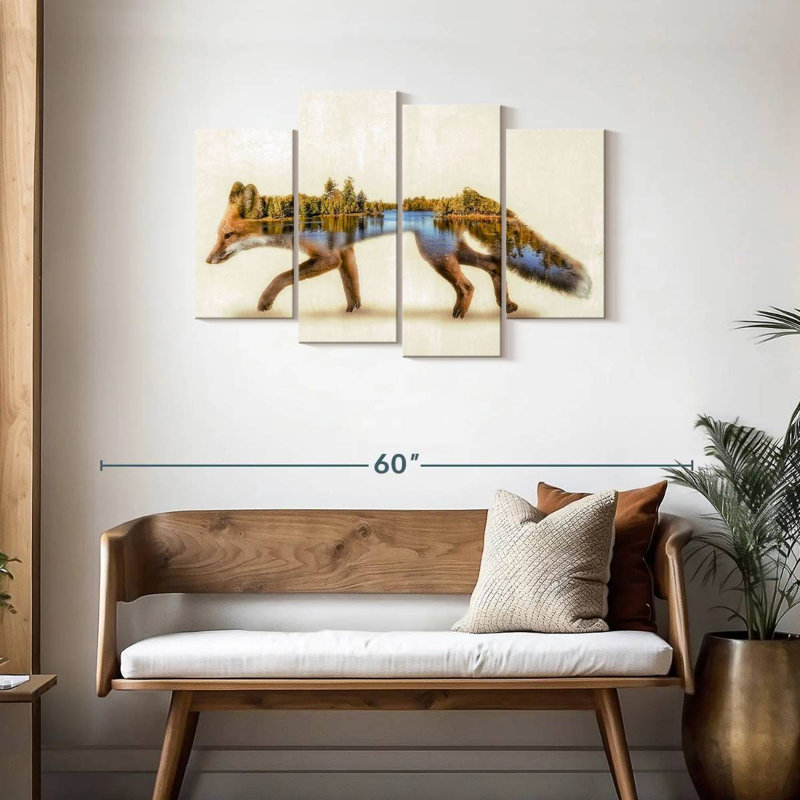 Brampt Forest Fox, 27" H x 43" W