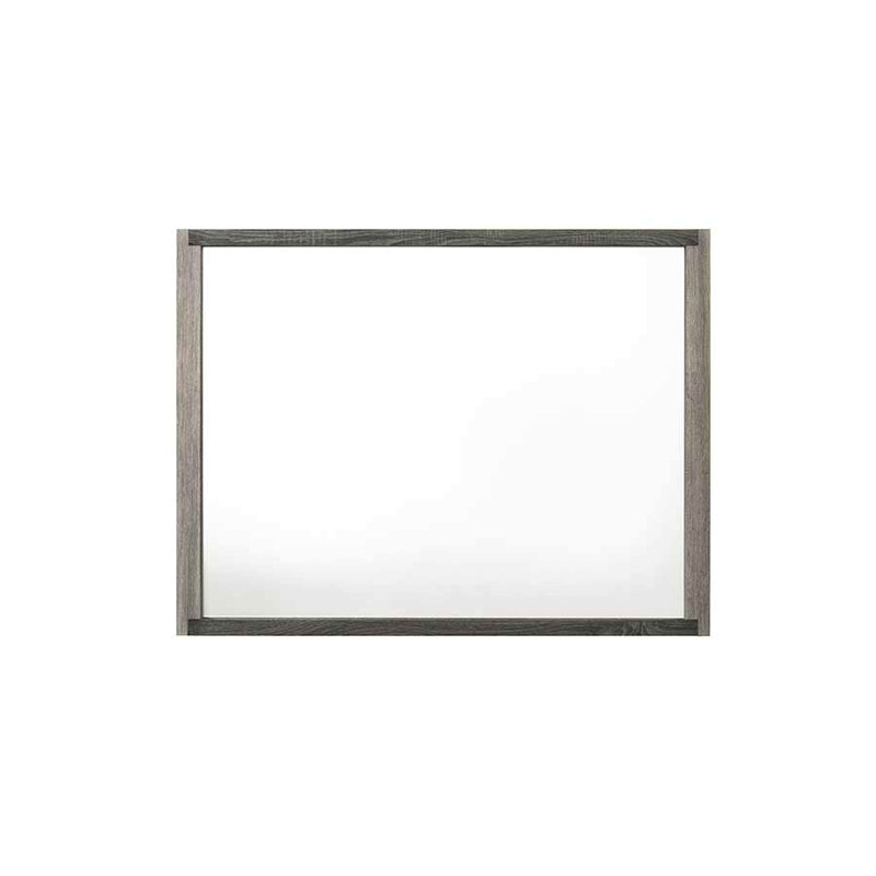 Miroir à cadre gris
