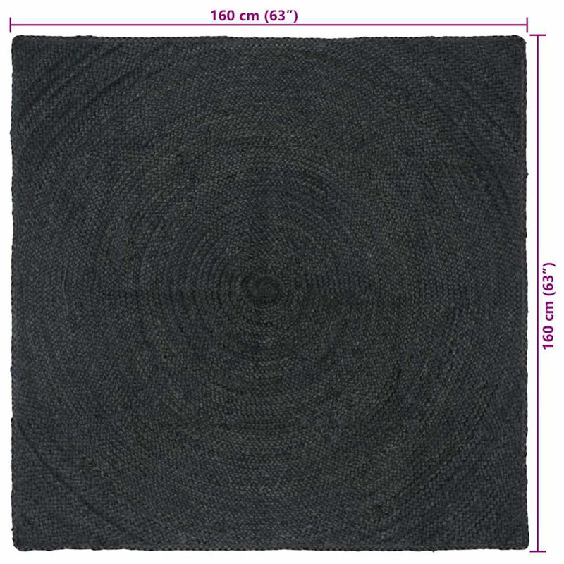 Solid Colour Standard Area Rug, Square 160 cm