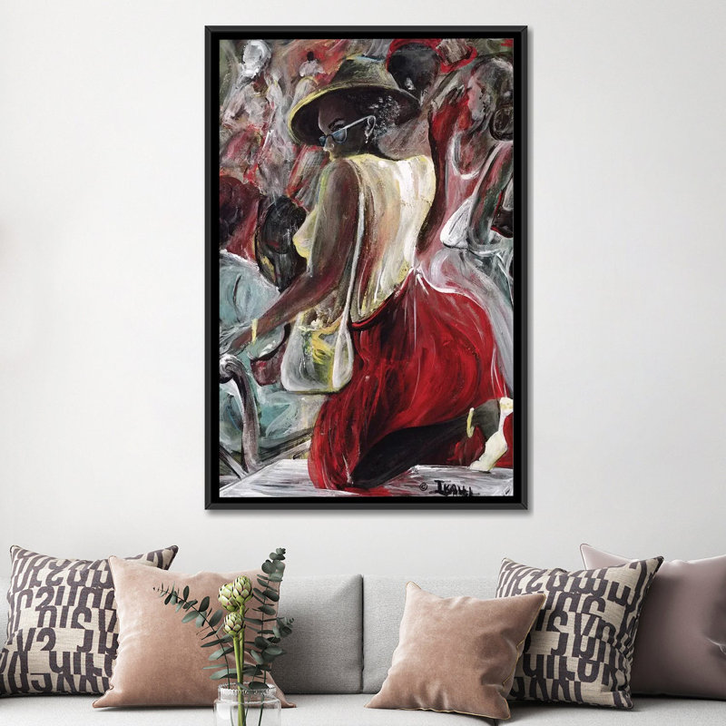«Profilage», reproduction sur toile, Toile avec cadre noir, H 26 po x l 18 po x P 1,5 po, Pas de tapis