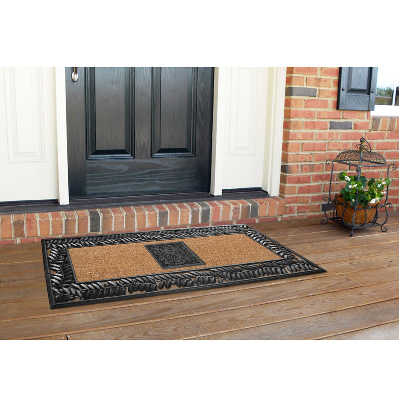 Danford Non-Slip Doormat, H, Rectangle 2'2" x 4'