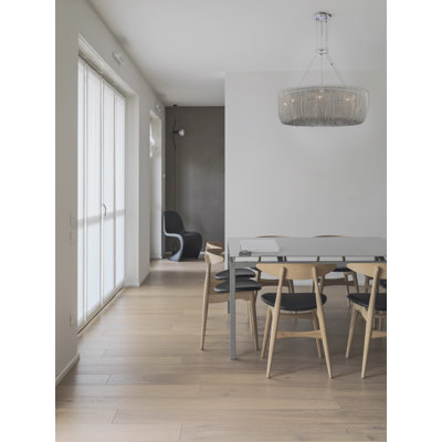 Genevieve 9 LT Polished Nickel Chandelier Kalco