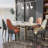 Jentree Faux Leather Solid Back Dining Chairs-1980264480