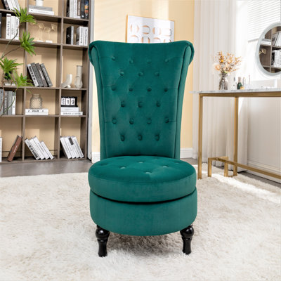 Fulviah Velvet Slipper Chair