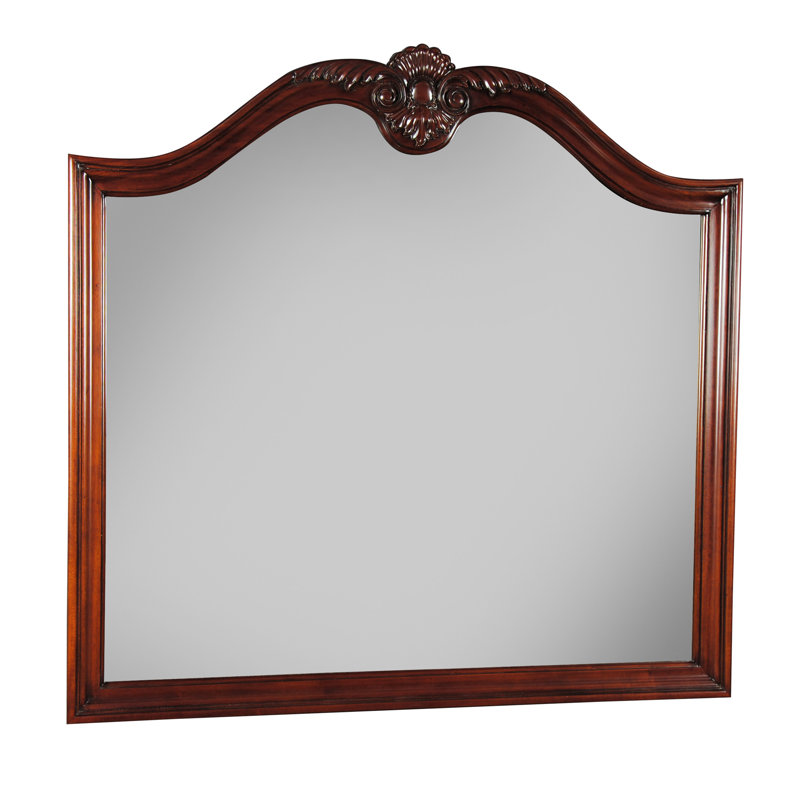 Solid Wood Arch Wall Mirror