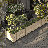 Sciotodale 40" x 12" Indoor/Outdoor Mobile Wood Planter with Lockable Wheels-966676175-966676179