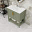 Meuble-lavabo de salle de bain avec lavabo en céramique, tablette Botom et armoire de rangement-941088263