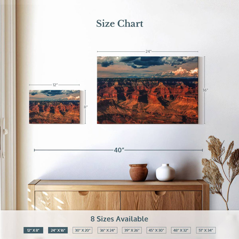 Alvord, Southern Canyon, Grand Canyon, Arizona, H 16 po x l 24 po
