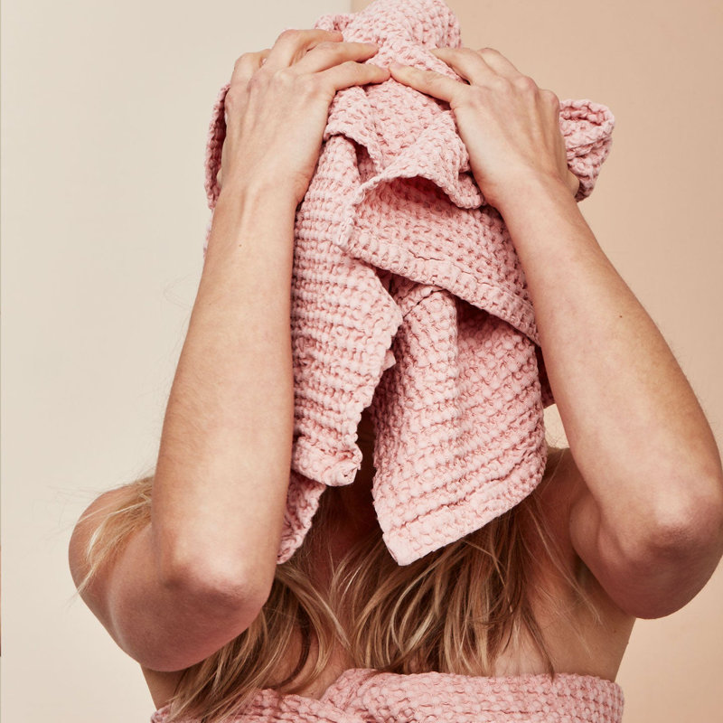 Simple Towel, Blush, Hand Towel - 1 Pack