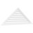Triangle Surface Mount Non-Functional Brickmould Sill Frame PVC Gable Vent 11/12 Pitch-43315511
