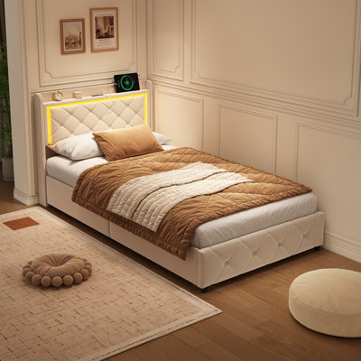 Upholstered Ottoman Storage Bed