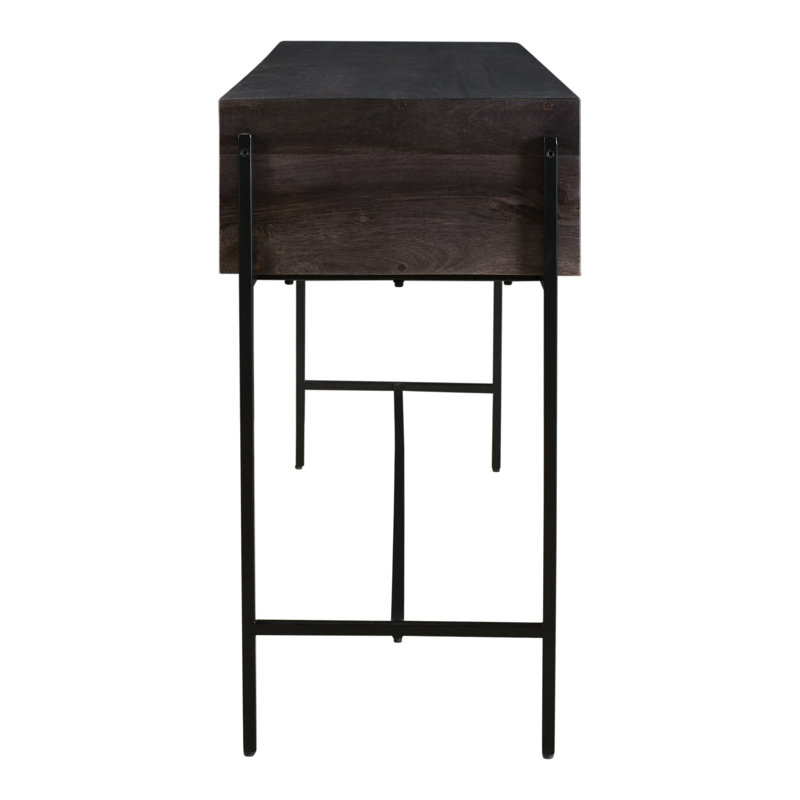 Tobin Console Table, Black/Brown