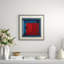 Overlapping Color 5' Framed Graphic Art Print on Glass