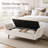 Velvet Upholstered Flip Top and Storage Bench-1372117906
