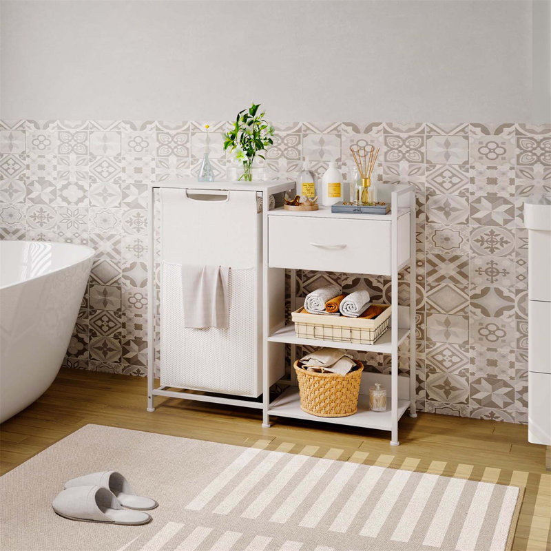 Bhargava Laundry Hamper, White