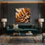 "Botanical Chestnut Leaves", art mural sur toile brune-1670934744