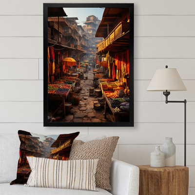 «Yavonna Indian Art Vibrant Bazars», reproduction sur toile