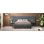 Grand lit plateforme tapissier-509873171
