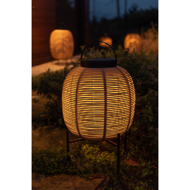 Tika LED Outdoor Wall Lantern, 23.23" H x 13.78" W x 13.78" D, Camel