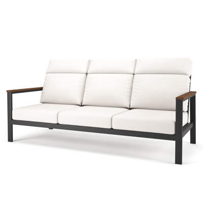 Townsend Metal Outdoor Sofa With Sunbrella Cushion
