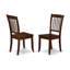 Ensemble de table de salle à manger 9 pièces comprenant une table de salle à manger rectangulaire avec rallonge papillon et 8 chaises en tissu de lin, acajou-1270227960-1313939292-1263928293