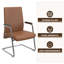Chaise de bureau rembourrée en cuir Aleen-1219390928