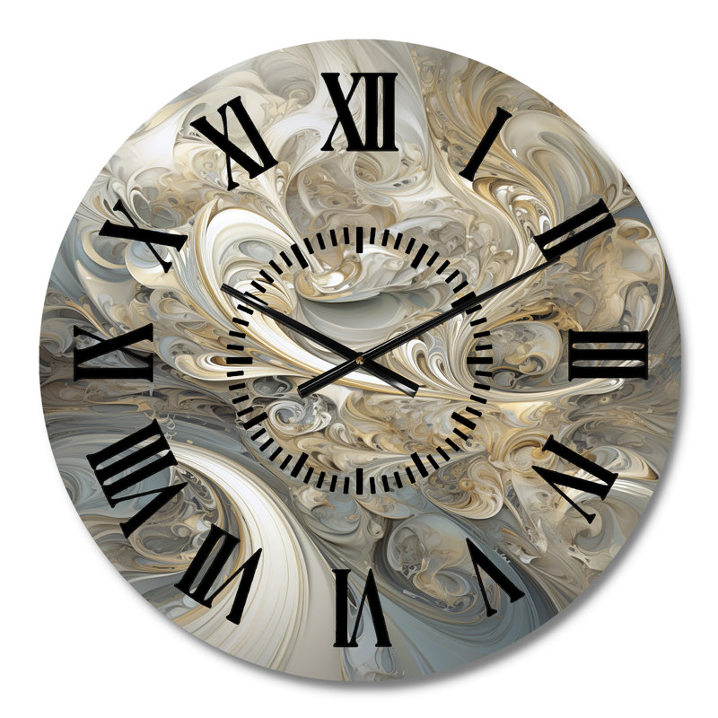 Horloge murale Fractal Whirl, Médium
