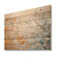 «Leaves Autumn Sunlight Harmony I» - Art mural en bois sur bois de pin naturel-63214666
