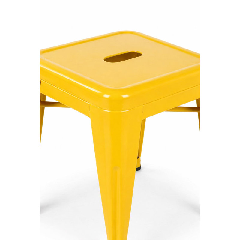 Tabouret d'appoint Caughfield, jaune
