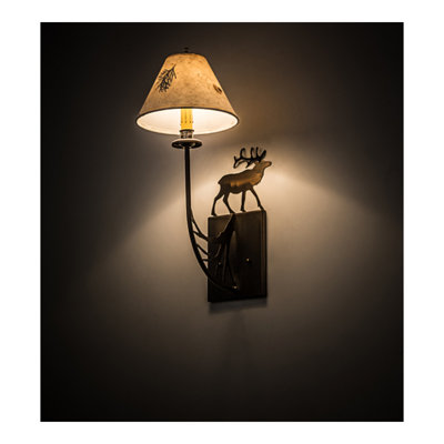 Janaq Steel Candle Wall Light