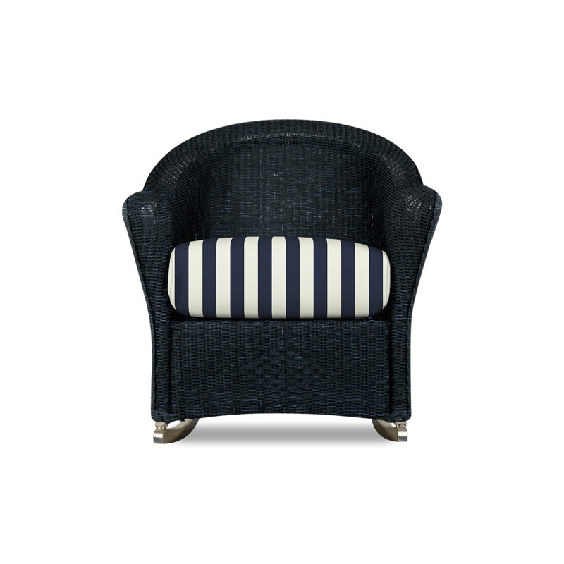 Reflections Outdoor Rocker Chair, Demo Stone, Ebony