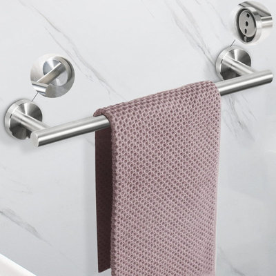 5-Piece Bathroom Hardware Set, SUS 304 Stainless Steel Towel Bar Set With 16-Inch Towel Rod, Toilet Paper Holder And 3 Multi-Functional Hooks