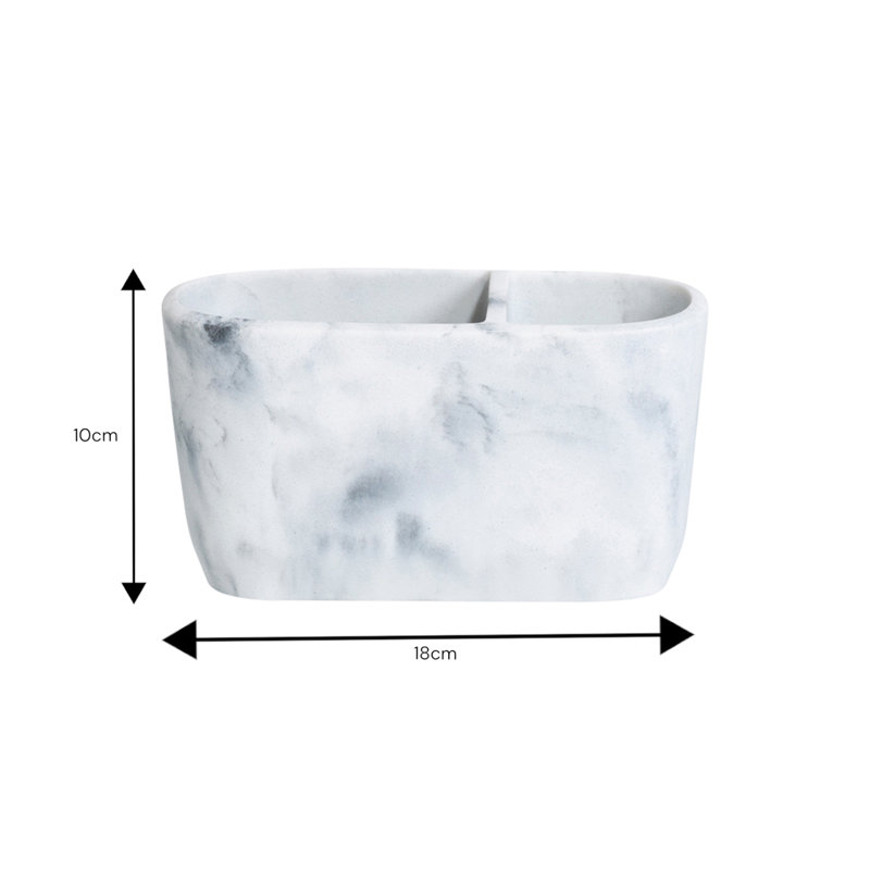 Cvetko Toothbrush Holder, White