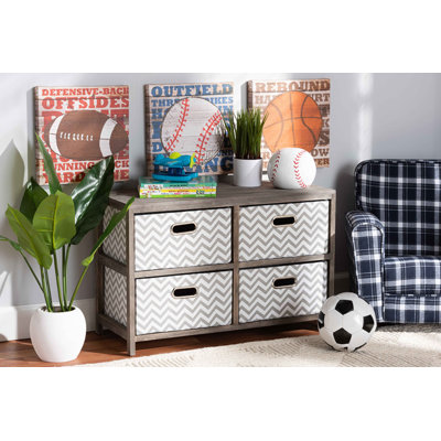 Branco 4 Drawer Storage Drawer