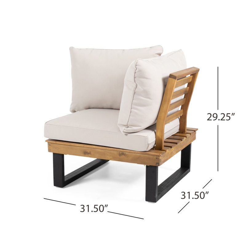 SEBASTIAN CORNER CHAIR+COFFEE TABLE