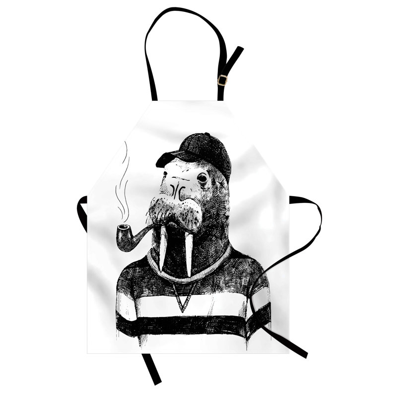 No Pattern Bib Apron