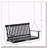 2-Seater Hanging Porch Swing with Slatted Build and Chains, Black