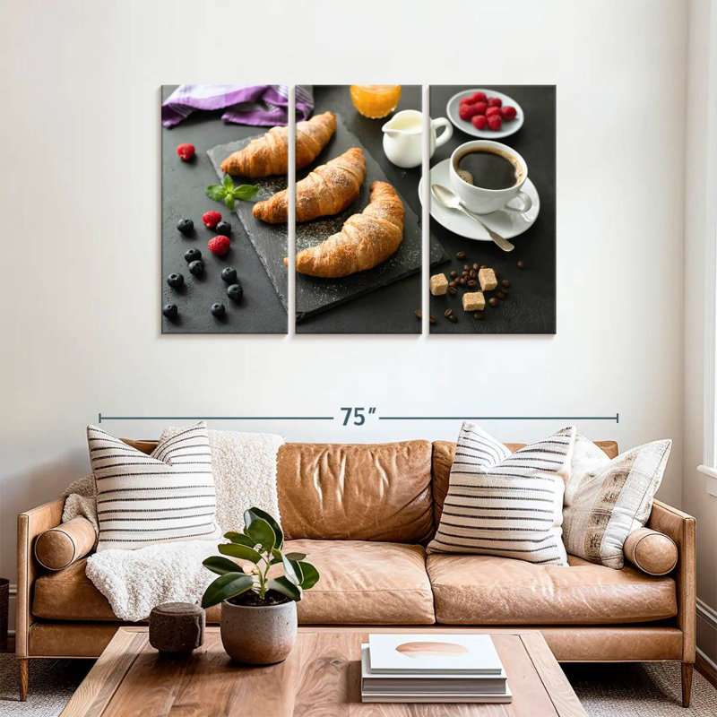 Yarlin Breakfast Croissants, 36" H x 57" W